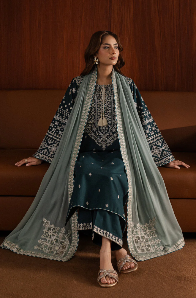 Azure - Summer 3PC Lawn Embroidered Suit
