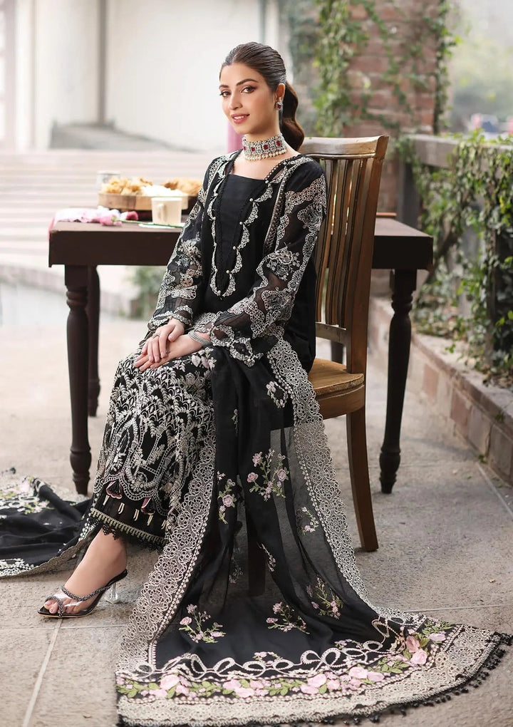 KAHF | NOOR | UNSTITCHED LAWN 3PC EMBROIDERED SUITE