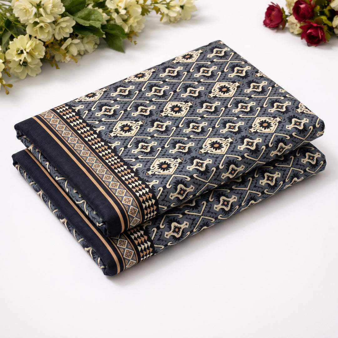 PRINTED CAMBRIC – 2 PIECE UNSTITCHED SUIT 892