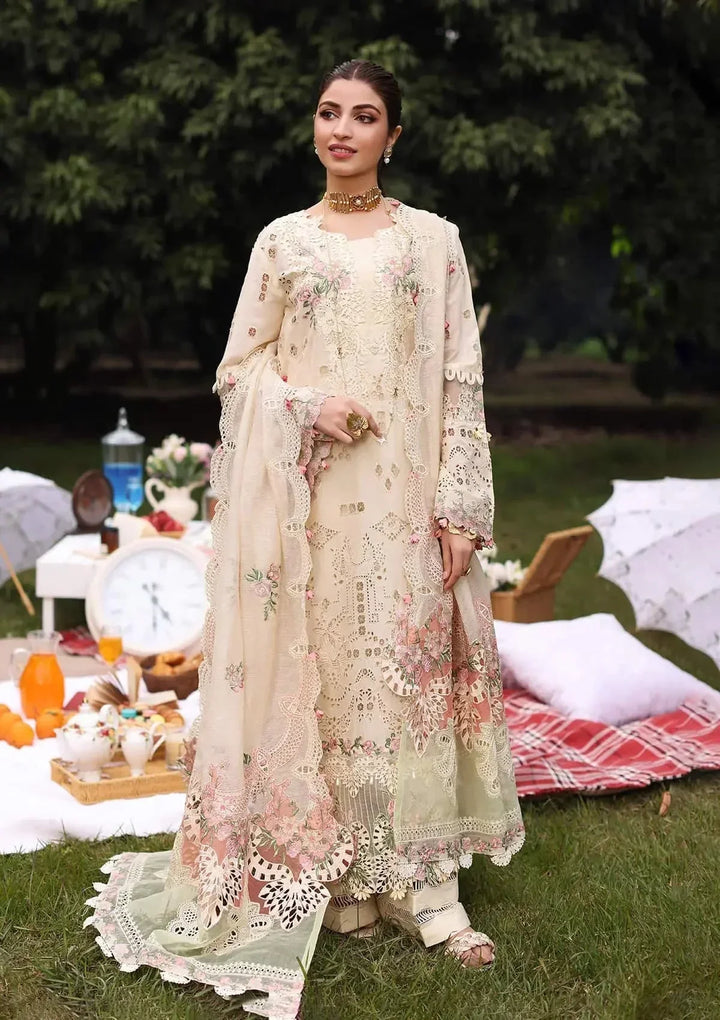 KAHF | SHIREEN | UNSTITCHED LAWN 3PC EMBROIDERED SUITE