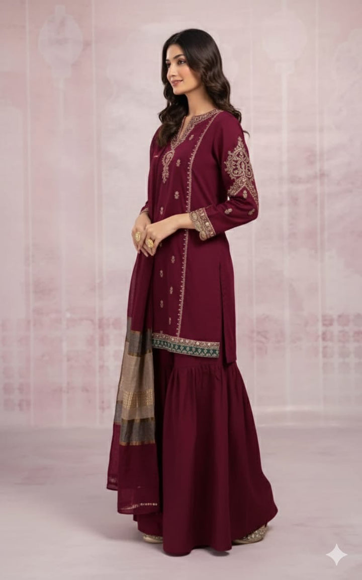 ZARA SHAHJAHAN- SUMMER 3PC LAWN EMBROIDERED SUIT - RL2701