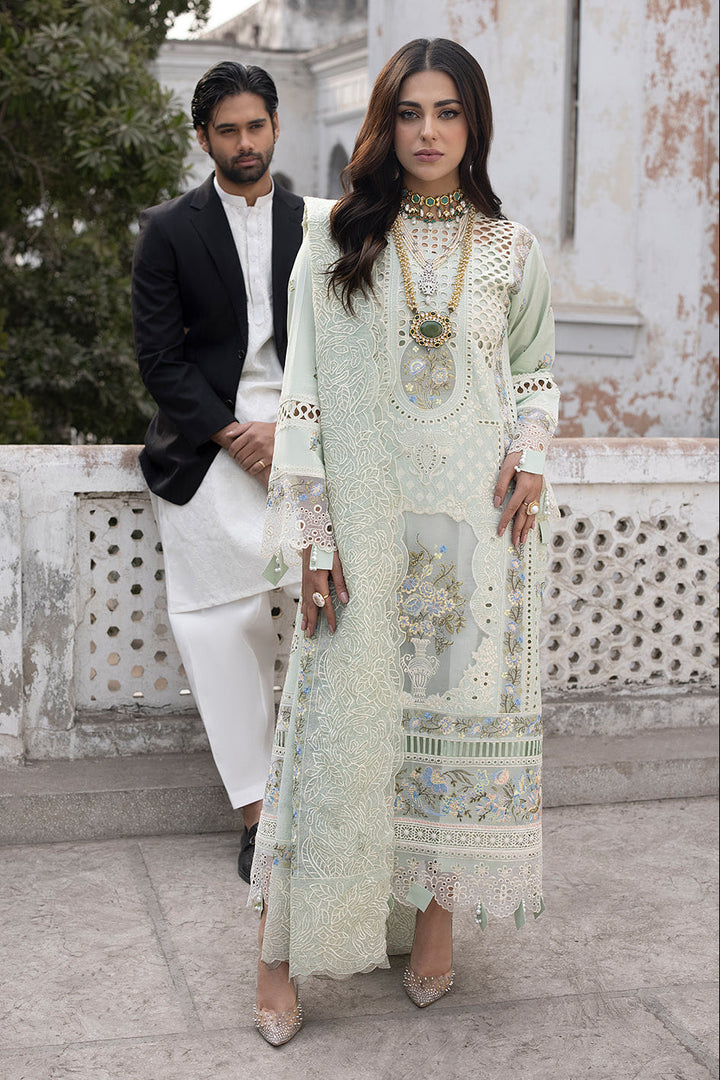 MAHNUR | SELINA | UNSTITCHED LAWN 3PC EMBROIDERED SUITE