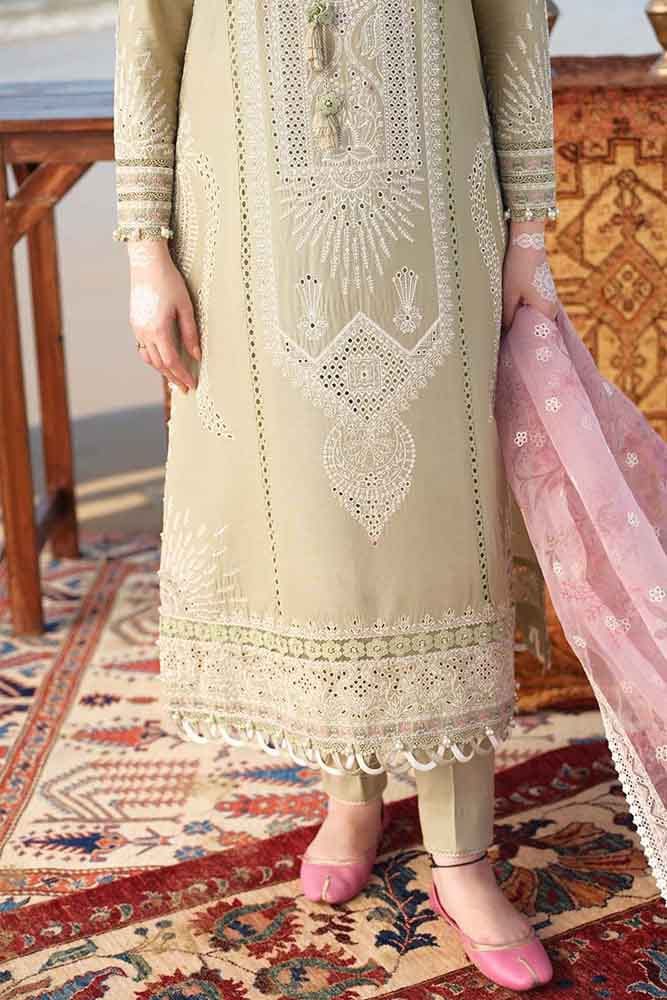 JADE - 3PC LAWN EMBROIDERED SHIRT WITH CHIFFON EMBROIDERED DUPATTA AND TROUSER LC-7196