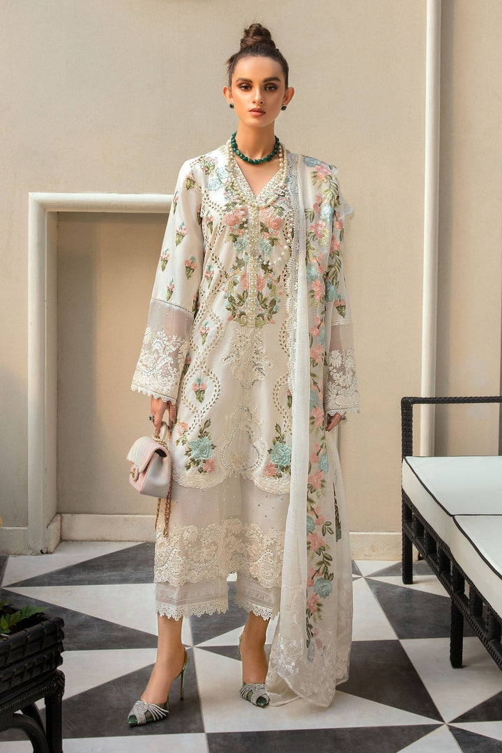 CRIMSON | Monsoon Blooms | UNSTITCHED LAWN 3PC EMBROIDERED SUITE
