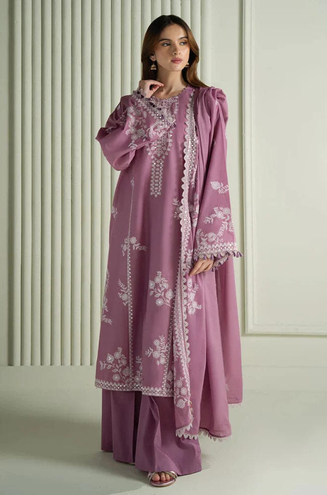 Embroidered Luxury Lawn Unstitched 3Pc | 1026