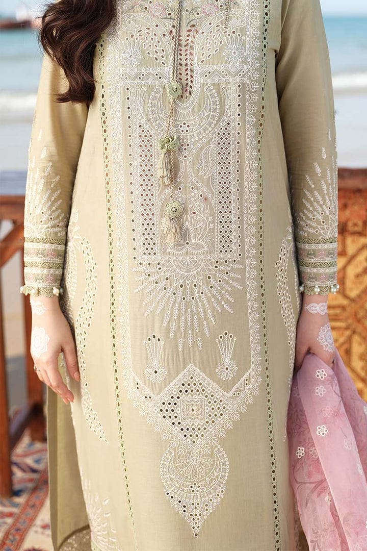 JADE - 3PC LAWN EMBROIDERED SHIRT WITH CHIFFON EMBROIDERED DUPATTA AND TROUSER LC-7196