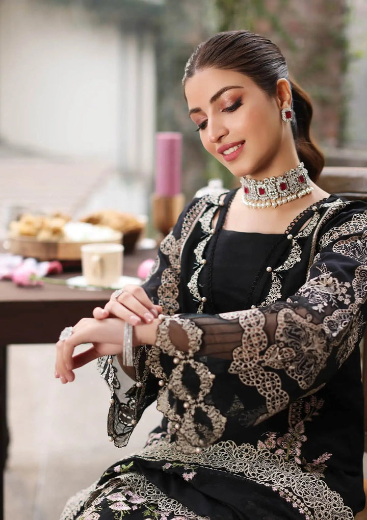 KAHF | NOOR | UNSTITCHED LAWN 3PC EMBROIDERED SUITE