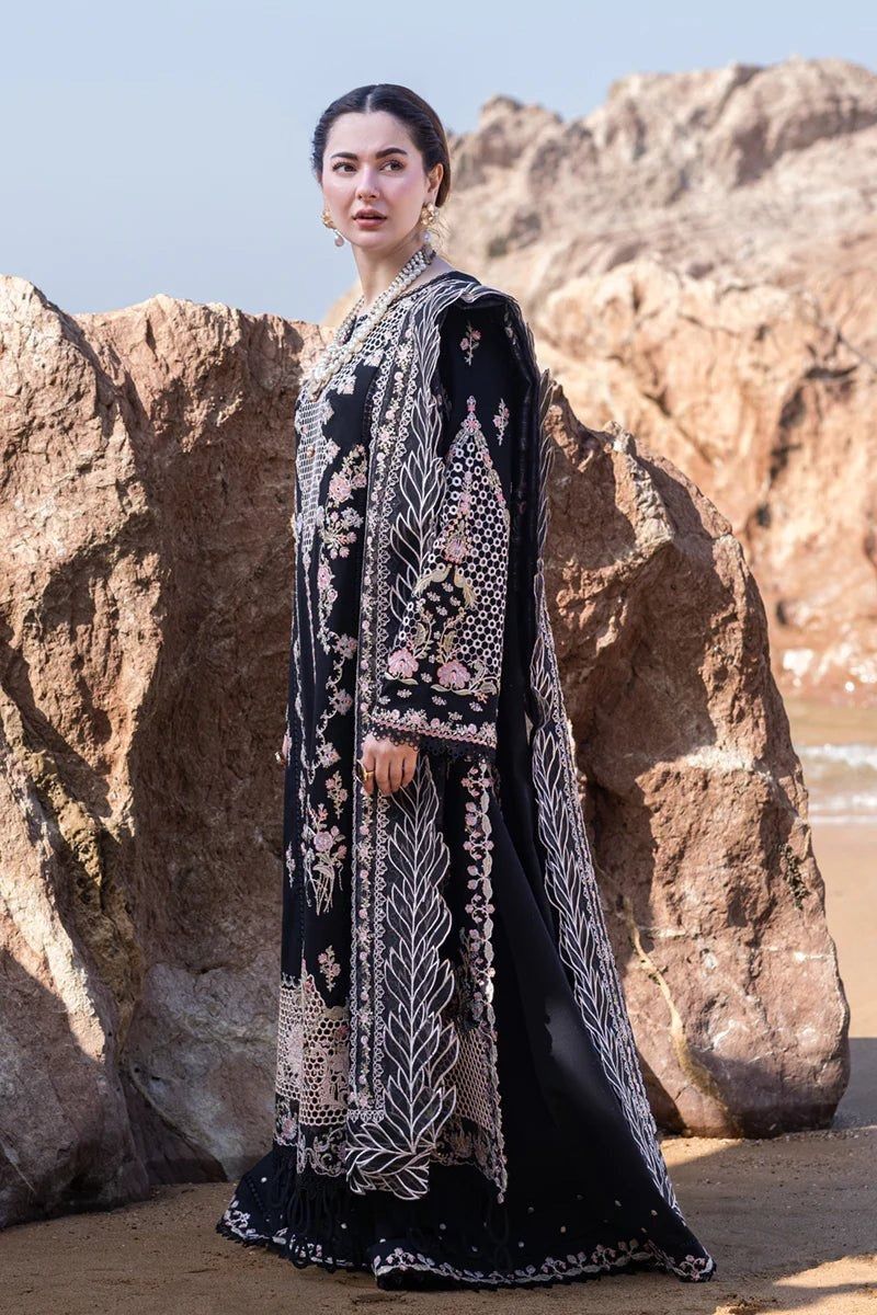 QALAMKAR | HANIA AMIR | SAHIL KINARAY | UNSTITCHED LAWN 3PC