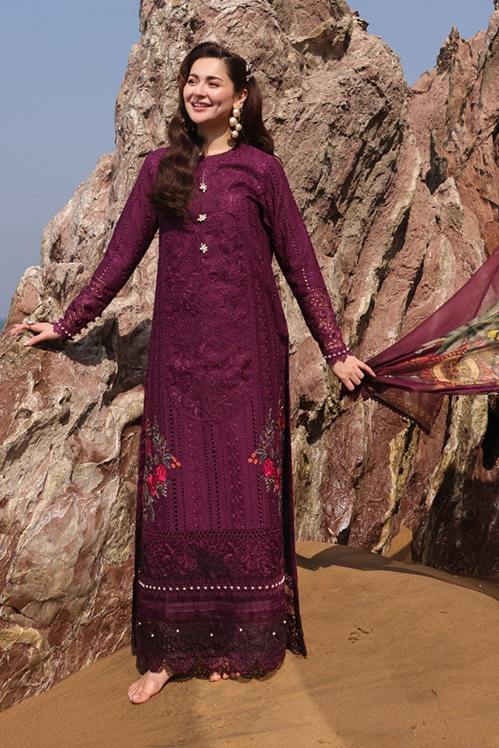 IMROZIA | LAWN CHIKANKARI EMBROIDERED UNSTITCHED 3PC SUITE