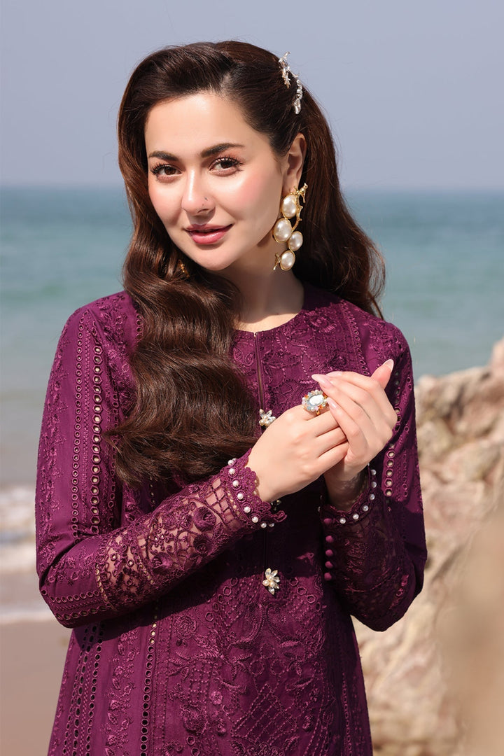 IMROZIA | LAWN CHIKANKARI EMBROIDERED UNSTITCHED 3PC SUITE