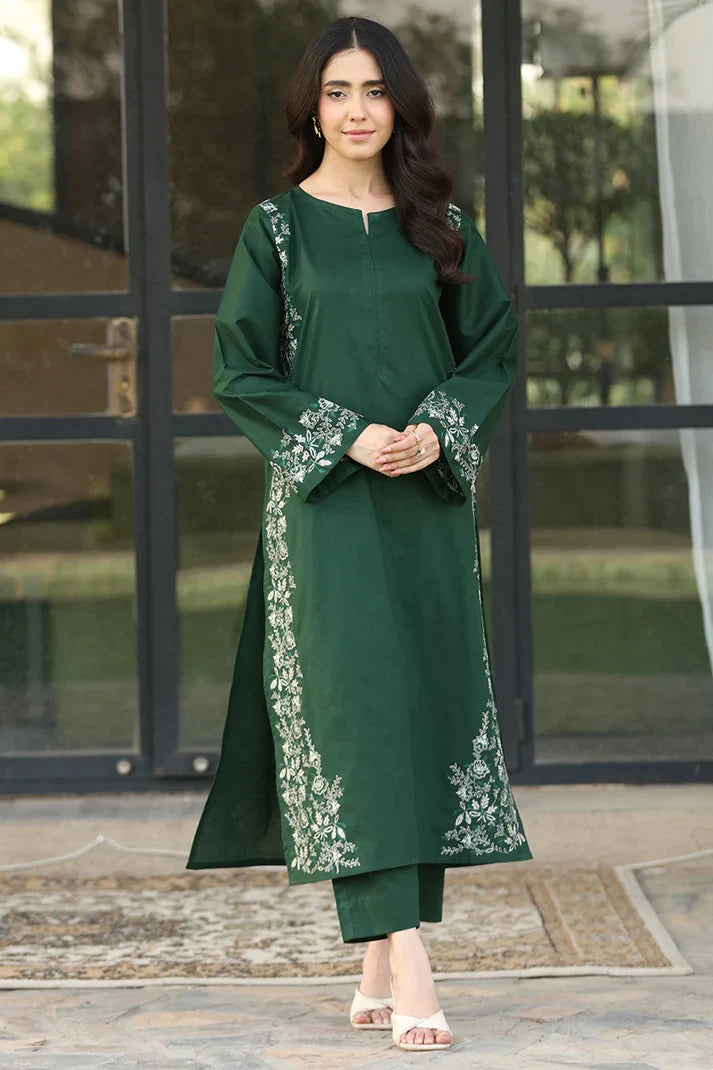 Lawn Embroidered 2Piece Stitched CH - 371 | Green