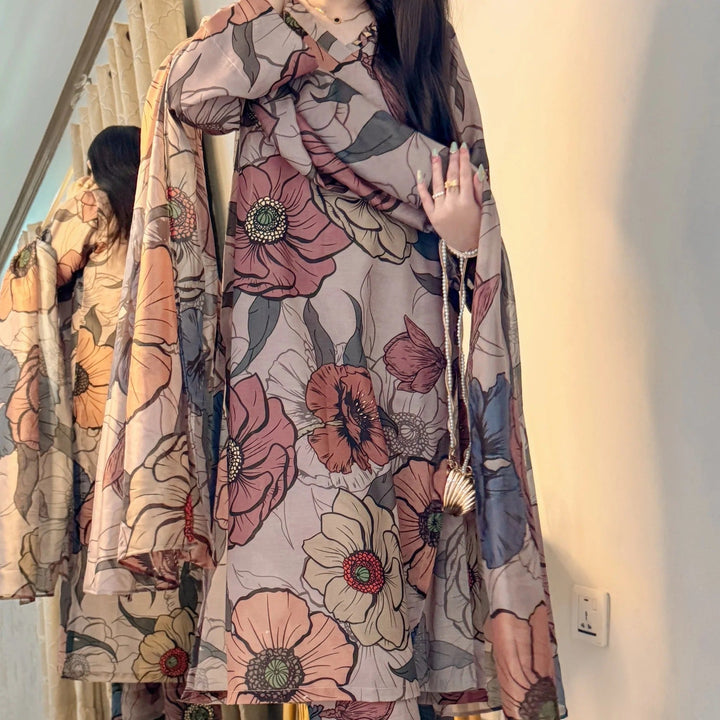 MRS-398 | Premium Printed 3 Piece Stitched Suit