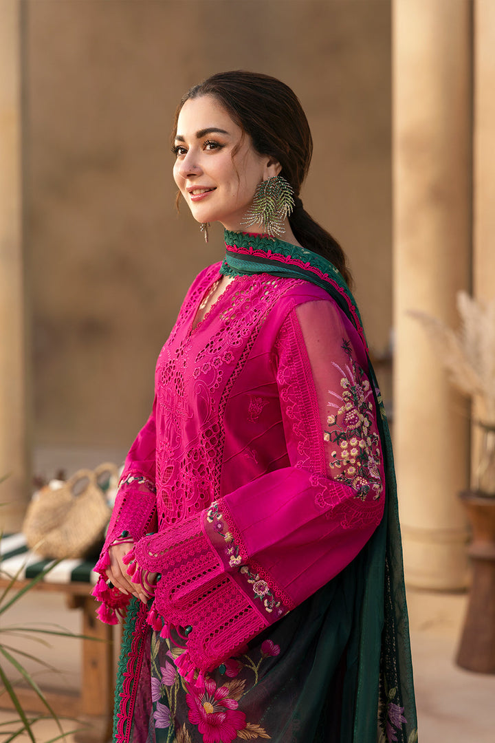 QalamKar - Summer 3PC Chikenkari Lawn Embroidered Suit